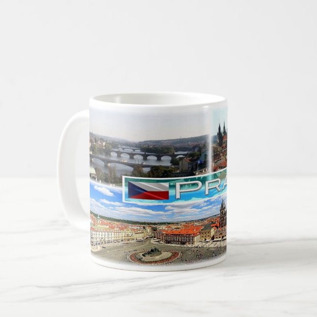 Mug République tchèque - Prague - Prag - Praha - (Devant gauche)
