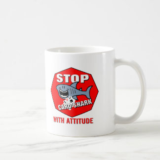 Mug Requin de carte avec l'attitude