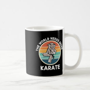Mug Requin vintage Le monde a besoin de plus Karate Re