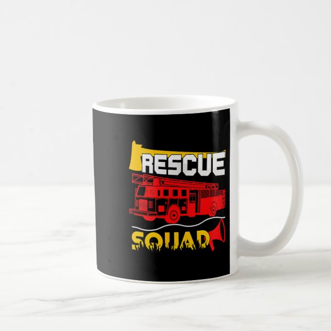 Mug Rescue Squad Lifesaver Fireman Gift Proud Firefigh (Droite)