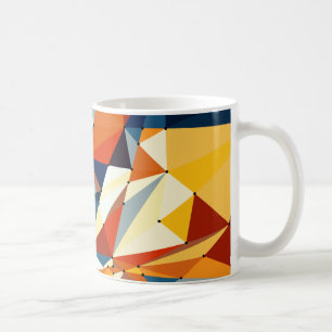 Mug Réseau de triangles multicolores