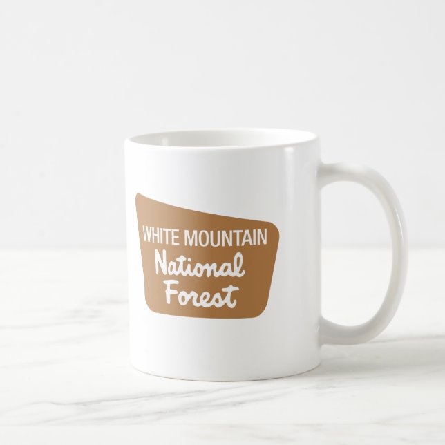 Mug Réserve forestière blanche de montagne (signe) (Droite)