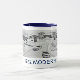 Mug résidentiel moderniste vintage 1962
