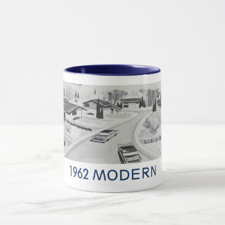 Mug résidentiel moderniste vintage 1962