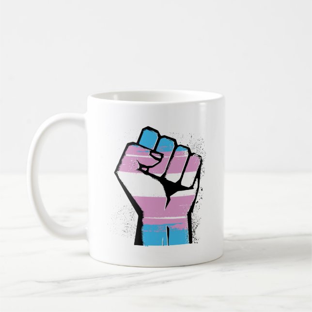 Mug Résistance de transport - drapeau et poing de (Gauche)