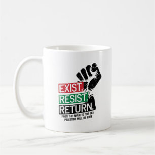 Mug Résister au retour existant La Palestine sera libr
