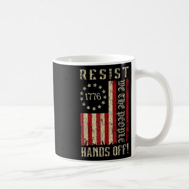 Mug Résister Mains Hands Off Protest Nous Peuple Améri (Droite)