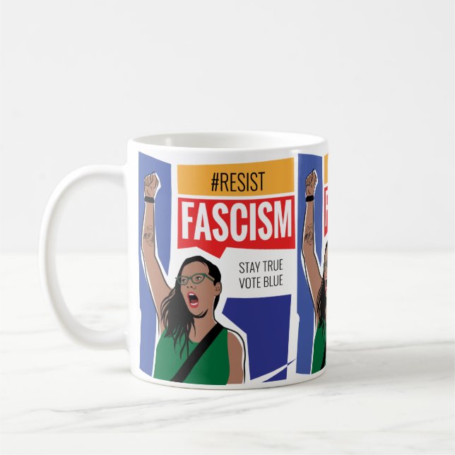 Mug Résistez à la boue du fascisme (Gauche)