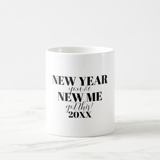 Mug Résolution de Nouvel An Motivation inspirante (Centre)
