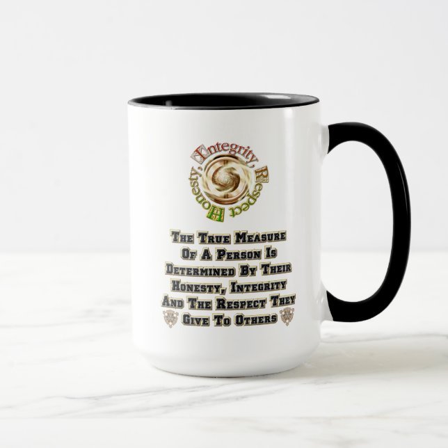 Mug Respect de l'intégrité honnêteté MXT (Droite)