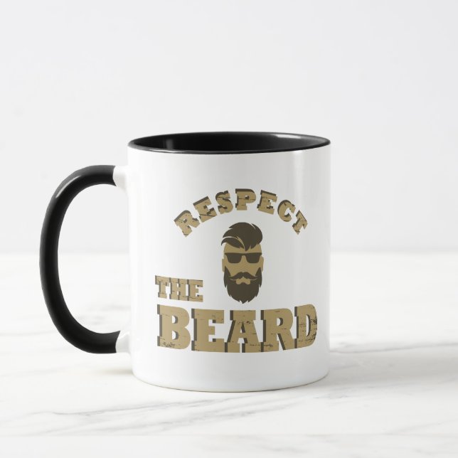 Mug Respectez la barbe, de drôles paroles barrées (Gauche)