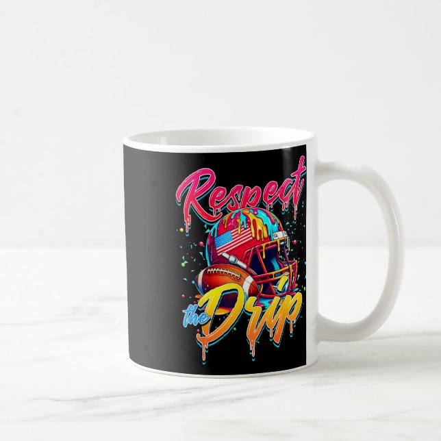 Mug Respectez La Déchets De Crème Glaciaire De Footbal (Droite)