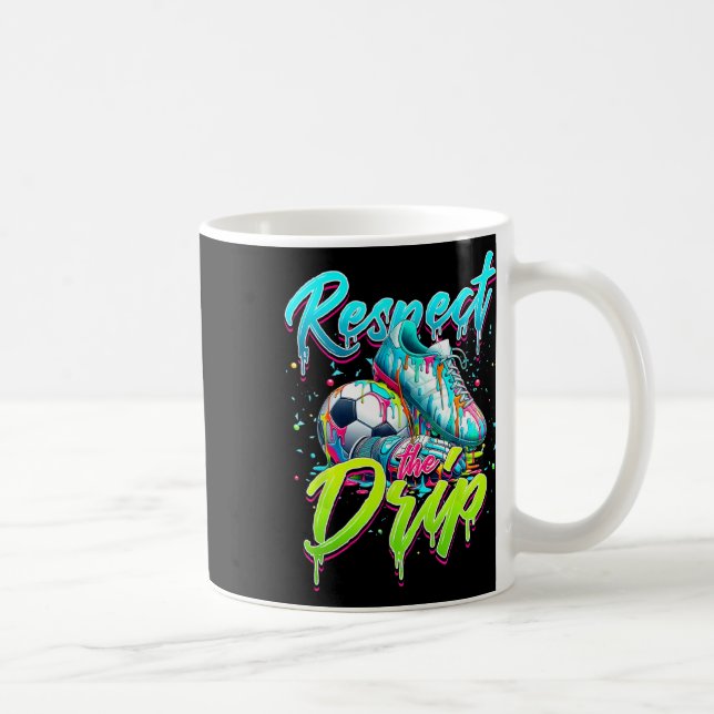 Mug Respectez La Lève De Crème De Soccer Drip Avec Sau (Droite)