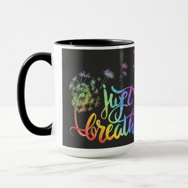 Mug Respire | le dandelion souffle dans le vent (Gauche)