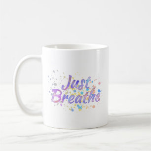 Mug Respirer L'Aquarelle Rose Mauve Aqua Blue