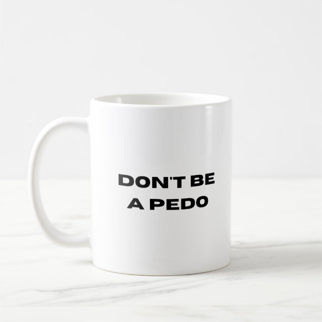 Mug Responsabilité sociale à l'égard des enfants Pédop (Gauche)