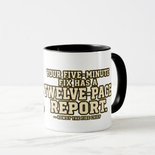 Mug Responsable de pompiers turbulent : la paperasse d