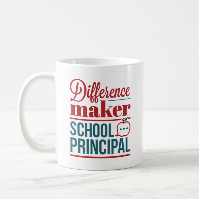 Mug Responsable principal de différence de l'école (Gauche)