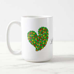 Mug Ressort en tulipes amoureuses (rouge, jaune, orang