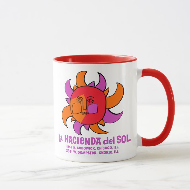 Mug Restaurant mexicain La Hacienda del Sol, Chicago (Droite)