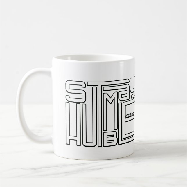 Mug RESTER HUMBLE motivation et inspiration (Gauche)