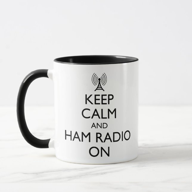 Mug Restez Au Calme Et Éteignez La Radio Ham (Gauche)