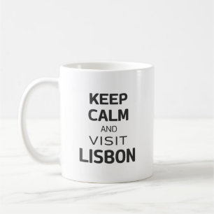 Mug Restez calme et visitez Lisbonne