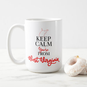 Mug Restez calme Vous êtes de Virginie-Occidentale