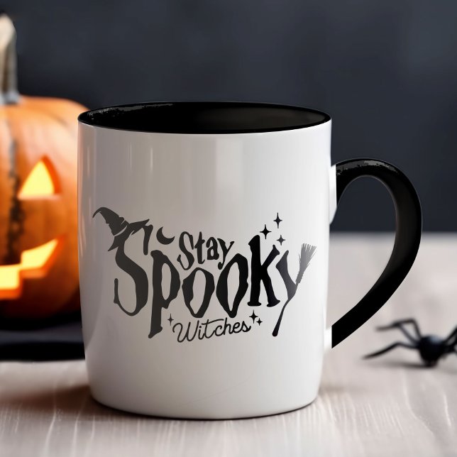 Mug Restez Éffrayant sorcière Halloween drôle (Stay Spooky Witches Witch Halloween Funny Mug)