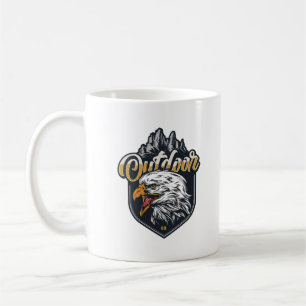 Mug Restez fort Aigle extérieur Citations motivationne