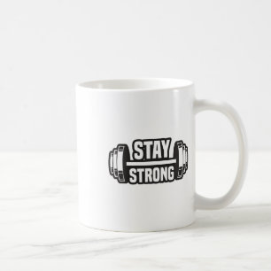 Mug Restez fort puissant Powerlifter Bodybuilding Mo