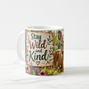 Mug Restez Sauvage et Cerf Gentil