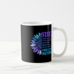 Mug Restez sensibilisé à la prévention du suicide Moti