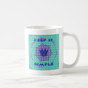 Mug Restez simple : l'art Motif de la Clarté Royale