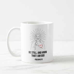 Mug Restez tranquille, Et Sachez Que Je Suis Dieu Chré