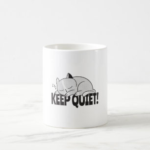 Mug Restez tranquille Lazy endormi chat