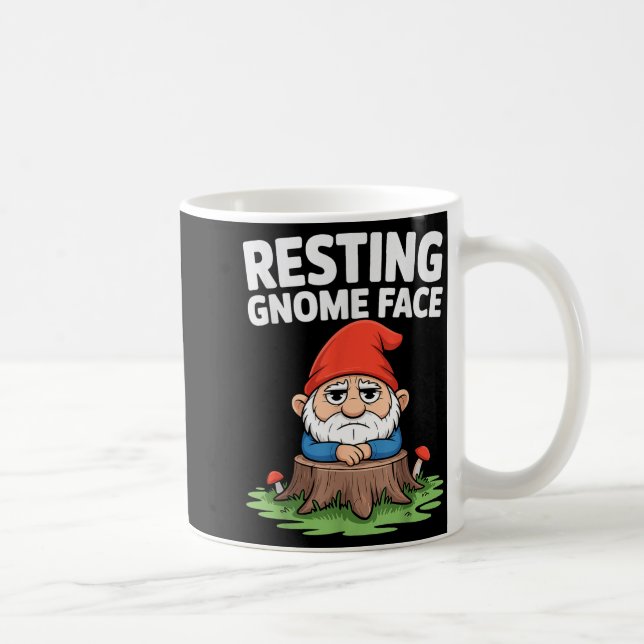 Mug Resting Gnome Face Cute Funny Christmas Kawaii Car (Droite)