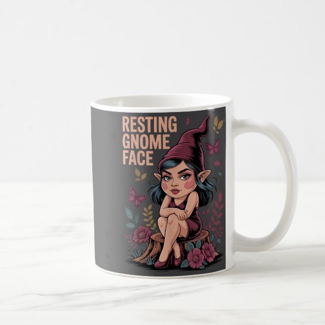 Mug Resting Gnome Face Cute Funny Christmas Kawaii Car (Droite)