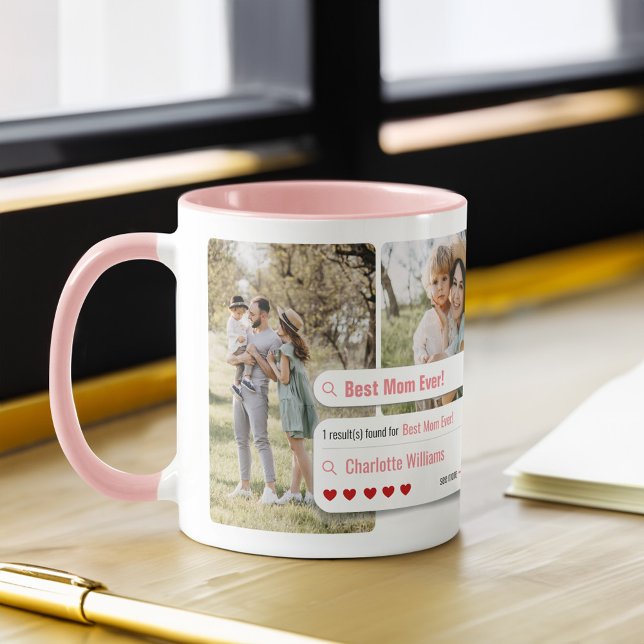 Mug Résultats du moteur de recherche photo de la meill (Funny Best Mom Ever Photo Search Engine Results Mug)