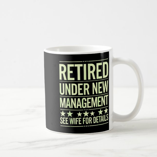 Mug Retirement Art For Men Dad Husband Retired Retirem (Droite)