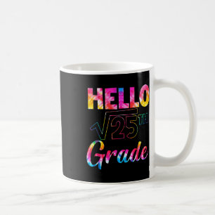 Mug Retour à l'école 5e année Racine carrée de 25 Math