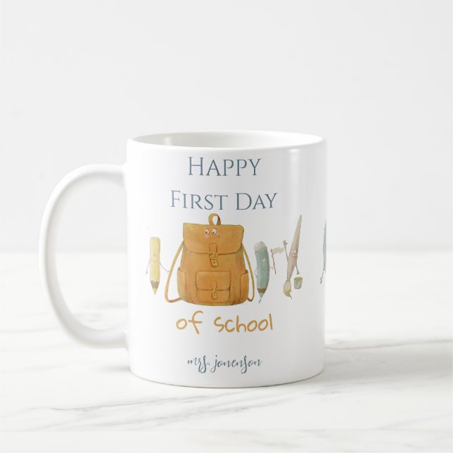 Mug Retour à l'école amis (Gauche)