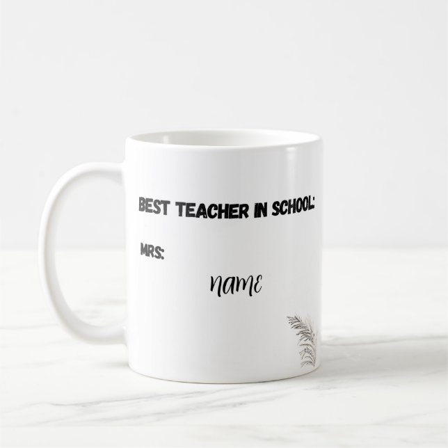 Mug - Retour à l'école Cadeau pour les enseignants (Gauche)