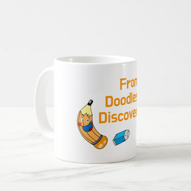 Mug Retour à l'école Doodles et découverte (Devant gauche)