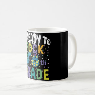Mug Retour à l'école Je suis prêt à rocher Dino de 8e 