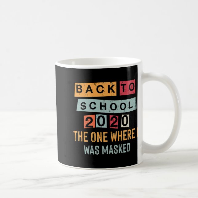 Mug Retour À L'École Travail En Quarantaine À La Maiso (Droite)