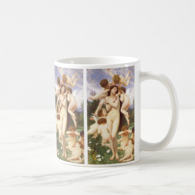 Mug Retour du printemps (Le Printemps) par Bouguereau (Droite)