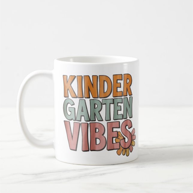 Mug Retourner à l'école maternelle Pré K Première anné (Gauche)