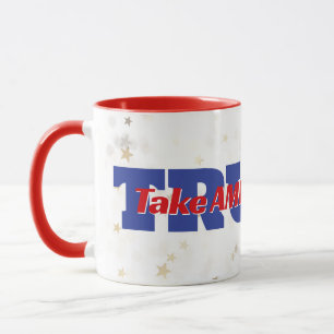 Mug RETOURNEZ L'AMÉRIQUE Trump Texte Sur Les Étoiles