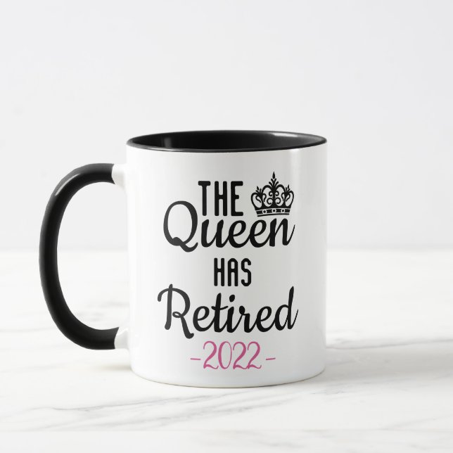 Mug Retraité 2023 La Reine A Retraité Grand-Mère Maman (Gauche)